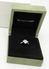 Van Cleef & Arpels Pure Alhambra Diamond Gold Ring #50/ US 5