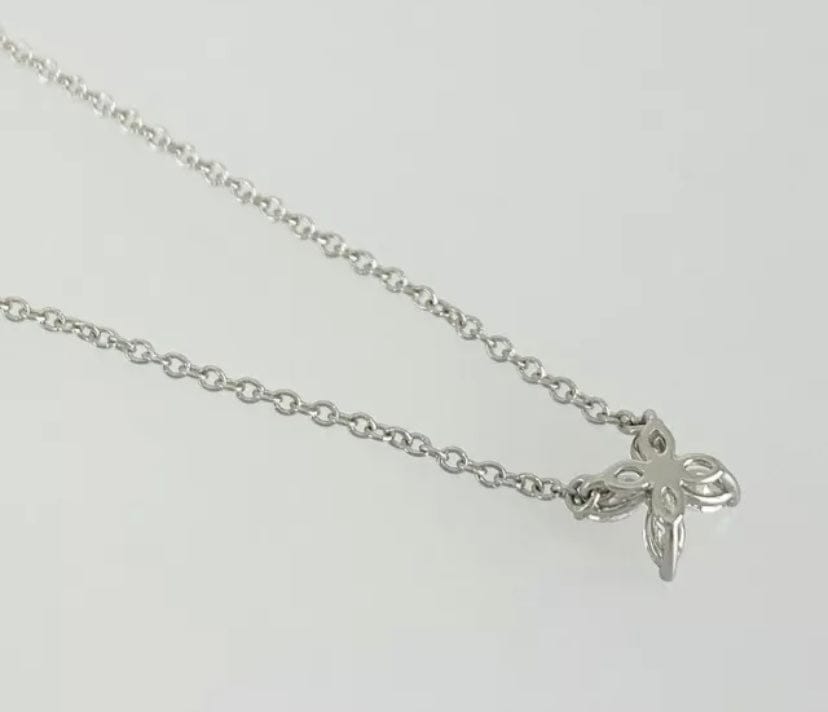 Tiffany & Co. Diamond Pt950 Platinum Mini Victoria Necklace