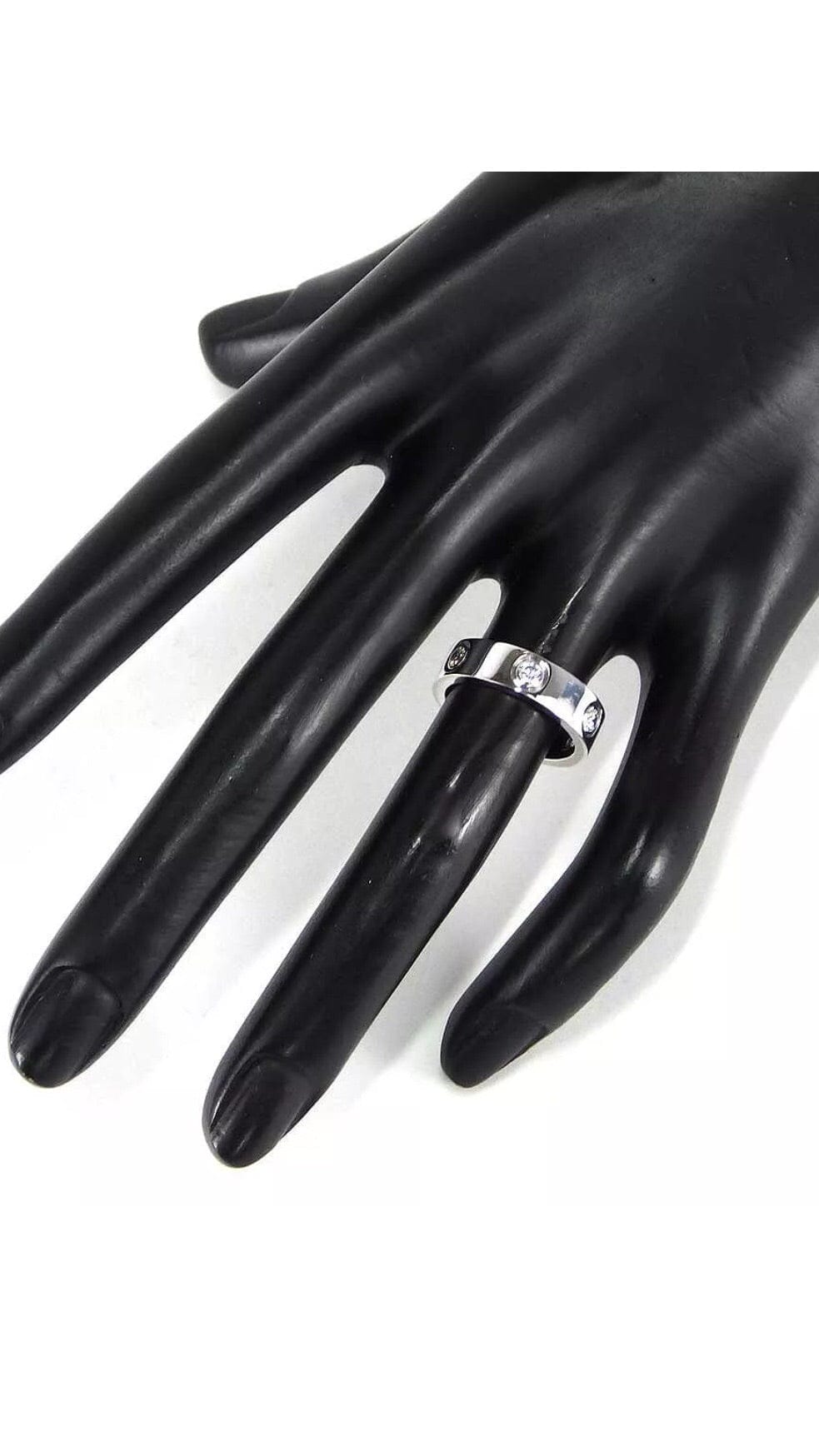 Cartier Full 6 Diamond Love Ring Sz 5.25