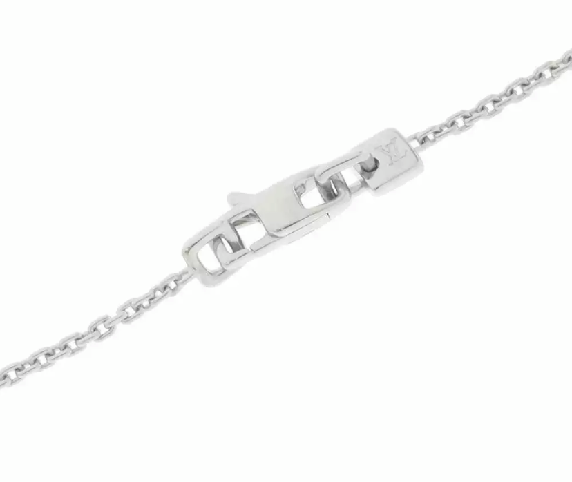Louis Vuitton Diamond Paved Lockit Pendentiff Necklace
