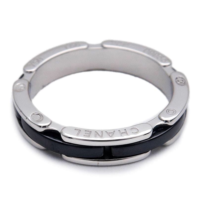 CHANEL Ultra 18KT Gold & Black Ceramic Ring