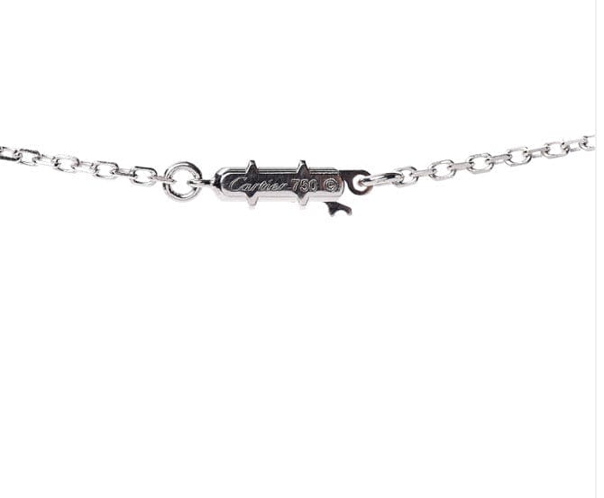 Cartier Caresse Dâ€™Orchidees Diamond & Black Onyx Flower Necklace / Pendant