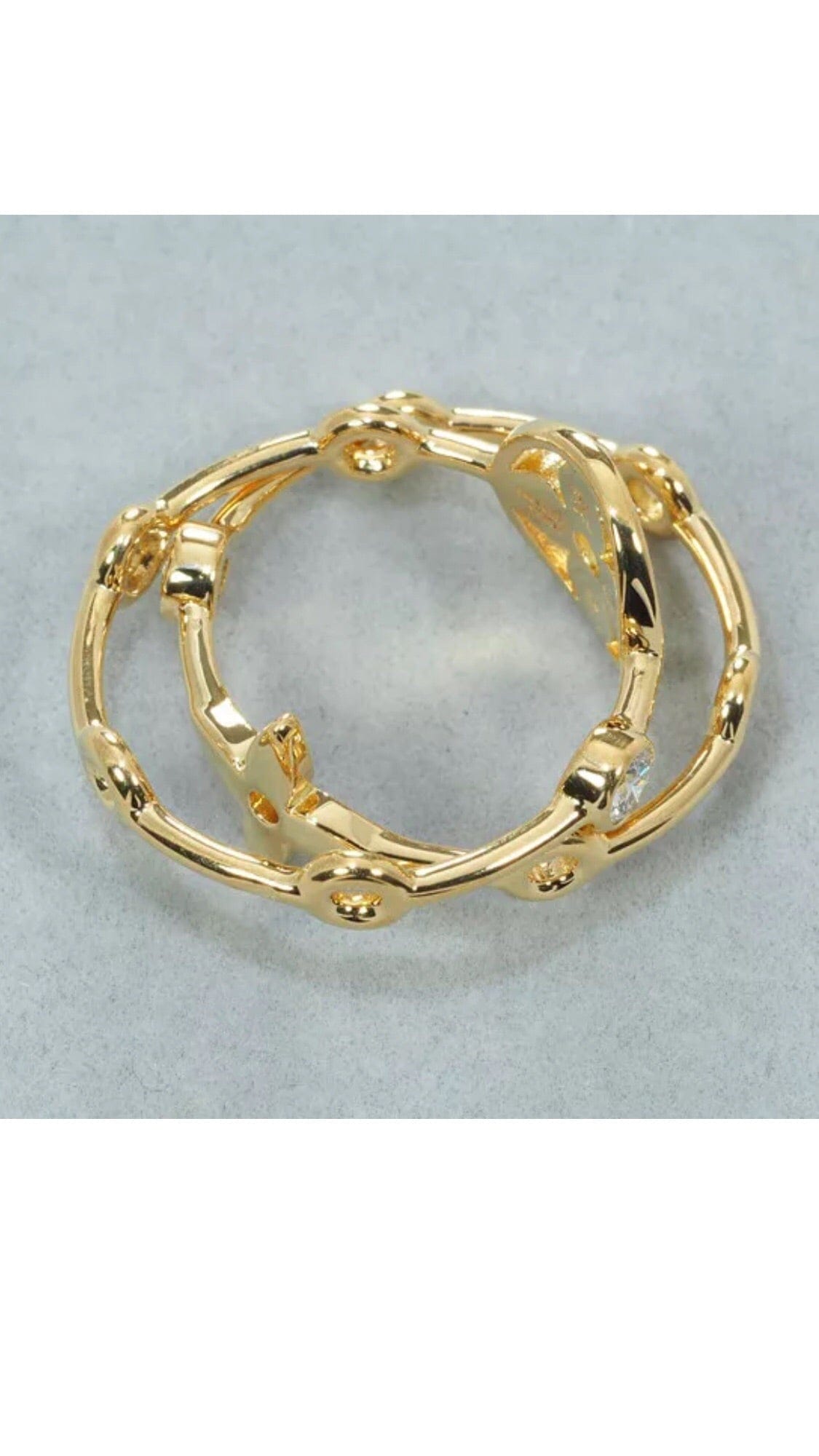 Louis Vuitton Diamond 18KT Gold Monogram Flower Berg Ring