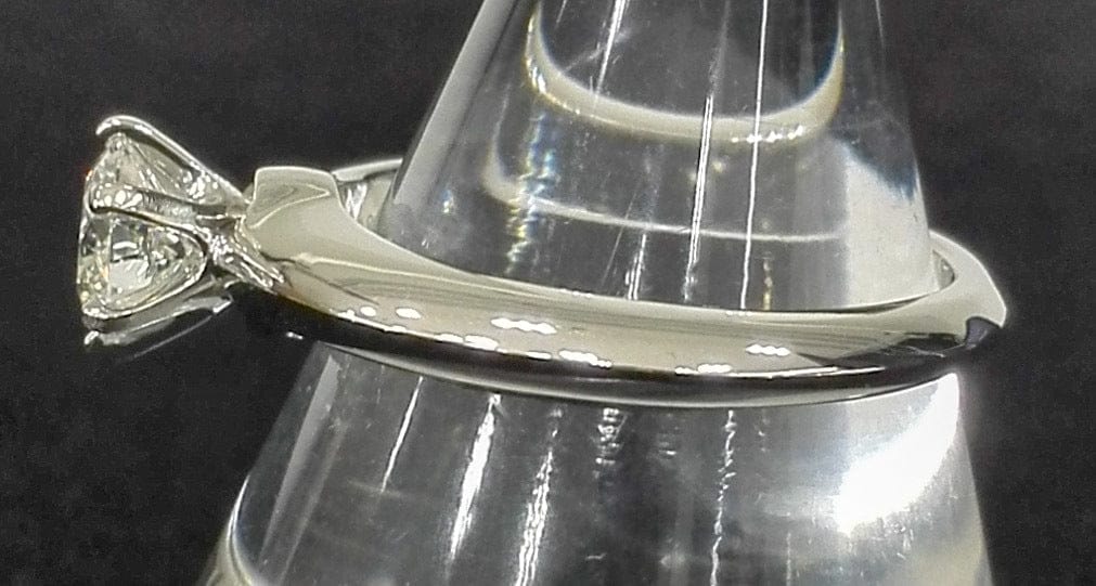 Tiffany & Co. Diamond .57ct Solitaire Platinum Pt950 Engagement/ Wedding Ring Size 5