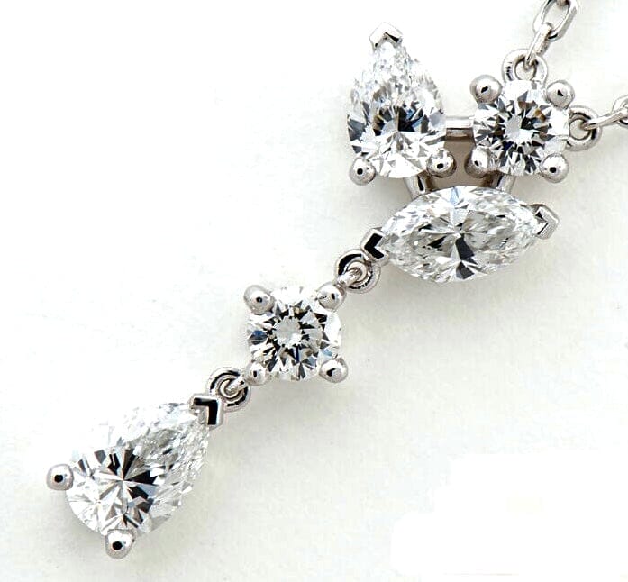 Cartier High-Jewelry 1.70ct Diamond Blossom 18KT White Gold Necklace