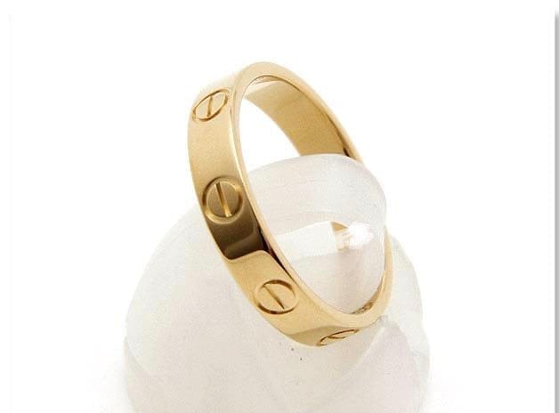 Cartier Mini/ Wedding 18KT Rose Gold Love Ring Size 55/ US 7