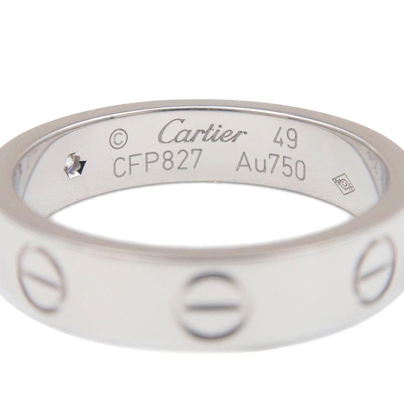 Cartier 1P Diamond 18KT Gold Mini Love Ring