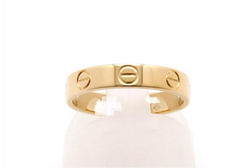 Cartier Mini/ Wedding 18KT Rose Gold Love Ring Size 55/ US 7