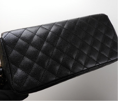 CHANEL Black Caviar Gold Hardware Flap Bag