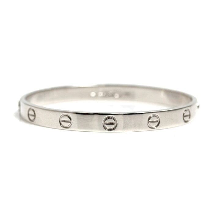 Cartier 18KT White Gold Love Bracelet Size 18