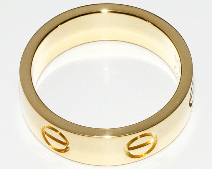 Cartier 18KT Yellow Gold Love Ring Size 54