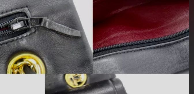 CHANEL Black Lambskin GHW Double Flap Bag