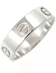 Cartier PT950 Platinum Love Ring Size #58