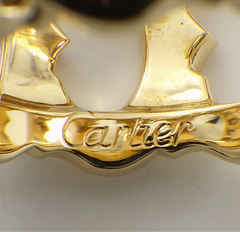 Cartier C de Diamond 18KT Yellow Gold Ring #49/ 4.75