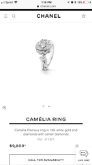 CHANEL Camellia 18KT Gold Precieux Diamond Ring