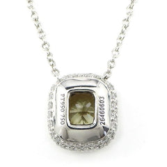 Tiffany Fancy Yellow Diamond .70ct Soleste PT950 18KT Necklace