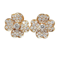 Van Cleef & Arpels Cosmos Diamond Earrings Clips