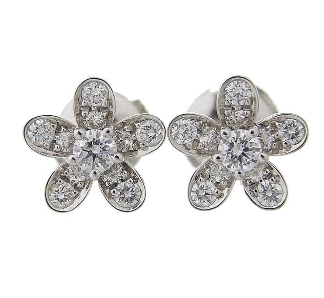 Van Cleef & ArpelsSocrate Diamond 18KT White Gold Earrings
