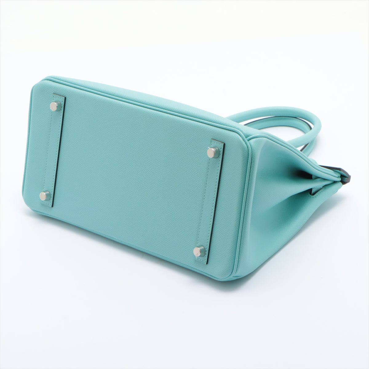 HermÃ¨s 30 Blue Atoll Veau Epsom Leather Bag Satchel