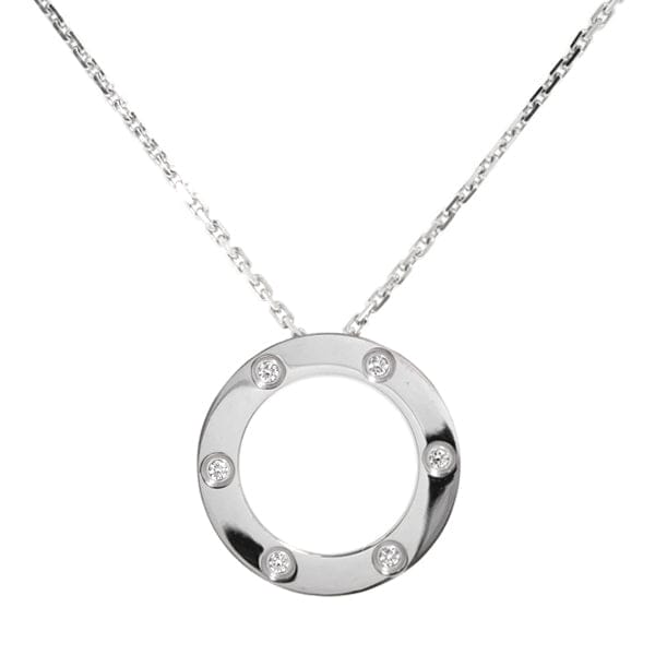 Cartier 6 Diamond 18KT Gold Necklace