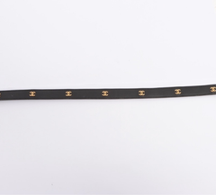 CHANEL CC CoCo Quilted Black Leather Gold Hardware Belt