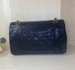 CHANEL Double Flap Quilted Lambskin Leather Gold Hardware Bag