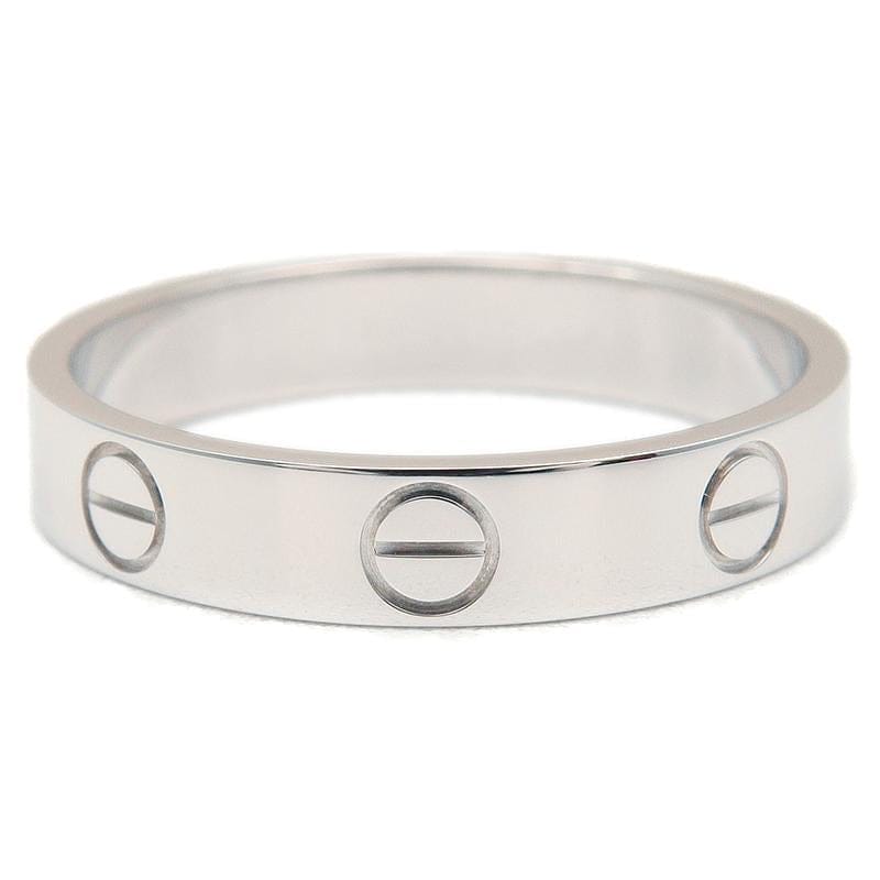 Cartier Mini Wedding Love Ring 18KT White Gold #53/ US 6 1/4