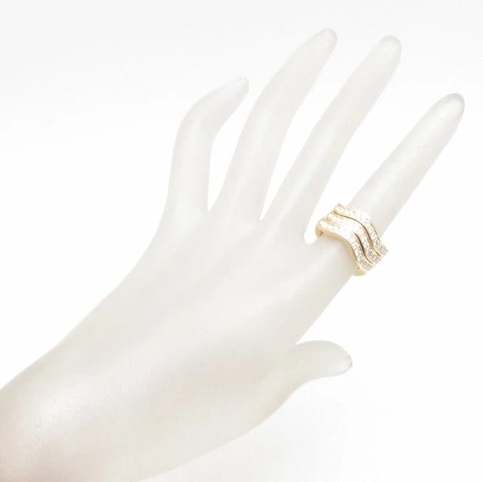 Cartier Diamond 18KT Yellow Gold Neptune Ring Size 6