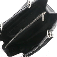 CHANEL Black Caviar Silver Hardware GST Grand Shopper Tote