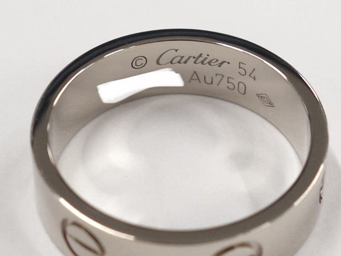 Cartier Love 18KT White Gold Ring #54 / US 6.5