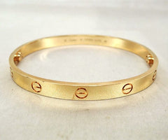 Cartier 18KT Yellow Gold Love Bracelet Size #19 wCertificate