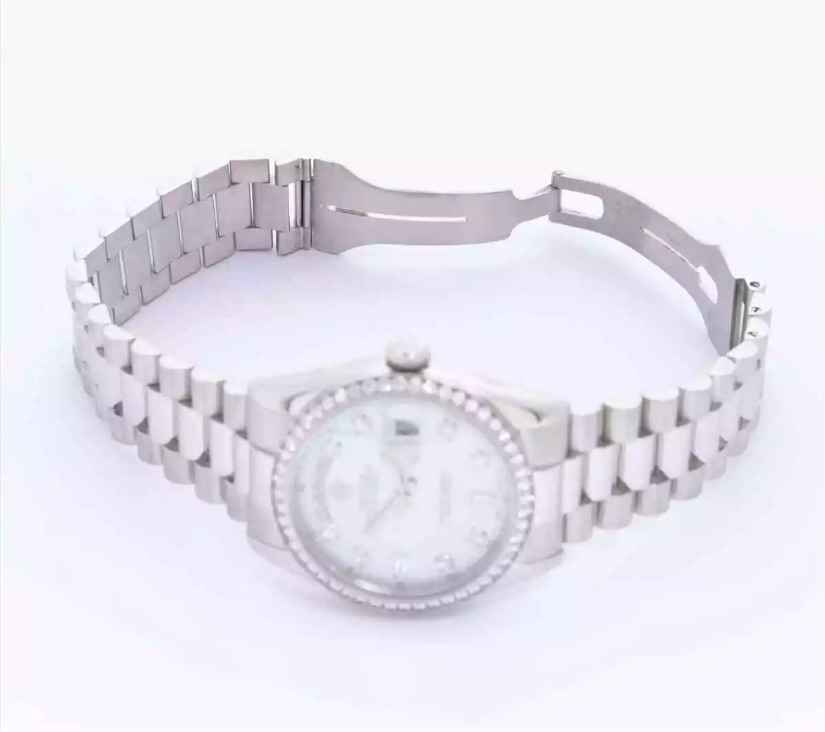 Rolex Ice Blue Diamond Dial Platinum Pt950 36mm Menâ€™s Watch