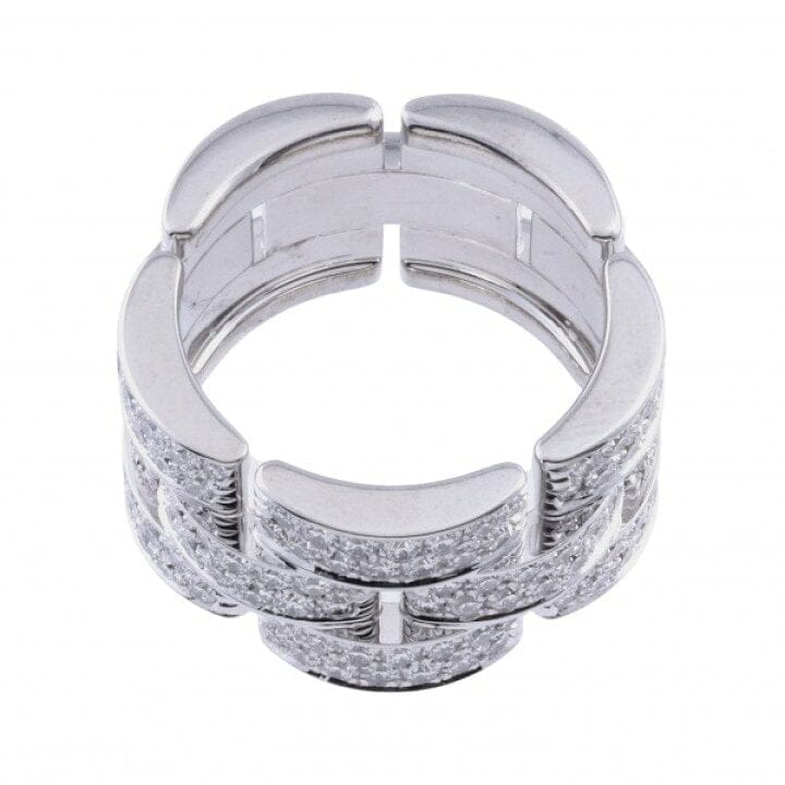 Cartier LM Diamond- Paved Maillon Panthere Ring, Size 57