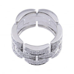Cartier LM Diamond- Paved Maillon Panthere Ring, Size 57