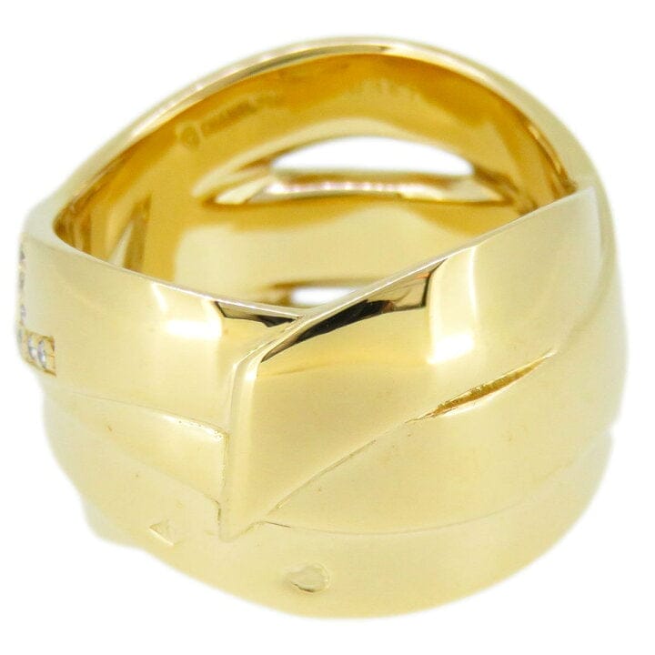 CHANEL Buldoc Diamond & 18Kt Yellow Gold Ring