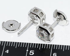 Tiffany & Co. 2.08ct Diamond Lucida G/ VVS2 Platinum Earstuds