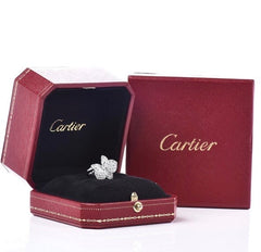 Cartier Diamond Large Caresse Dâ€™Orchidees Flower Ring
