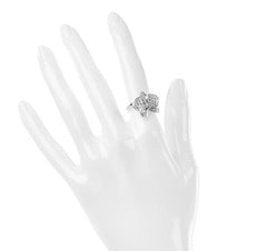 Cartier Diamond Large Caresse Dâ€™Orchidees Flower Ring