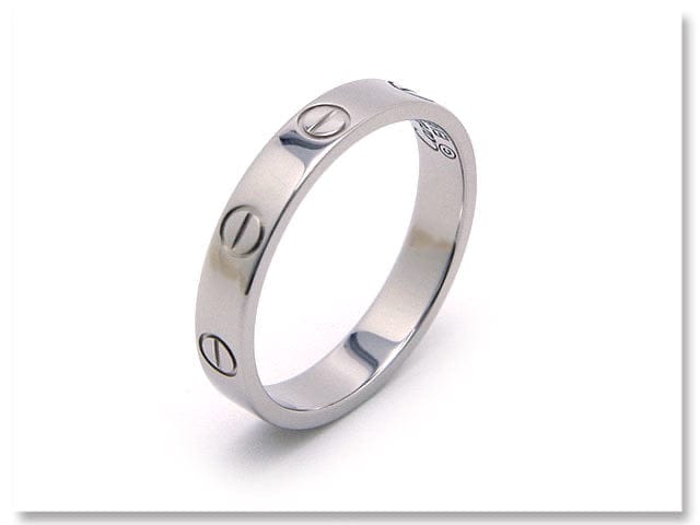 Cartier Mini Wedding Love Ring 18KT White Gold #55