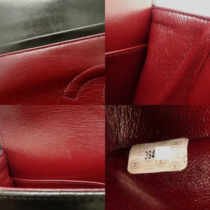 CHANEL Black Lambskin Medium Double Flap GHW