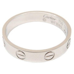 Cartier Mini Wedding Love Ring 18KT White Gold #53/ US 6 1/4