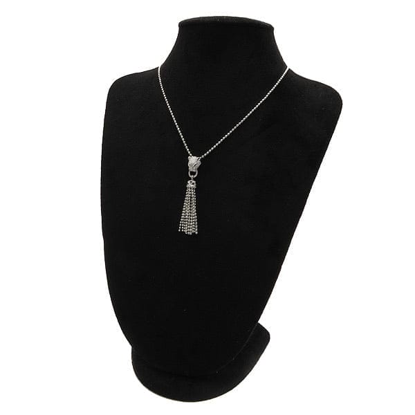 Cartier Diamond-Paved Panthere de Emerald Onyx Sautoir Tassel Nevklace