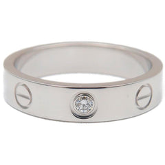 Cartier 1P Diamond 18KT Gold Mini Love Ring