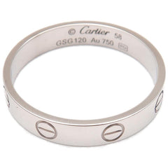 Cartier Mini Wedding Love Ring 18KT White Gold #58/ US 8