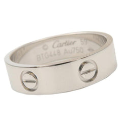 Cartier Love Ring 18KT White Gold Size #59/ US 9