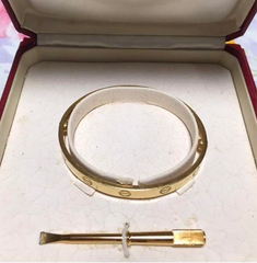 Cartier Love Bracelet 18KT Yellow Gold Size 17