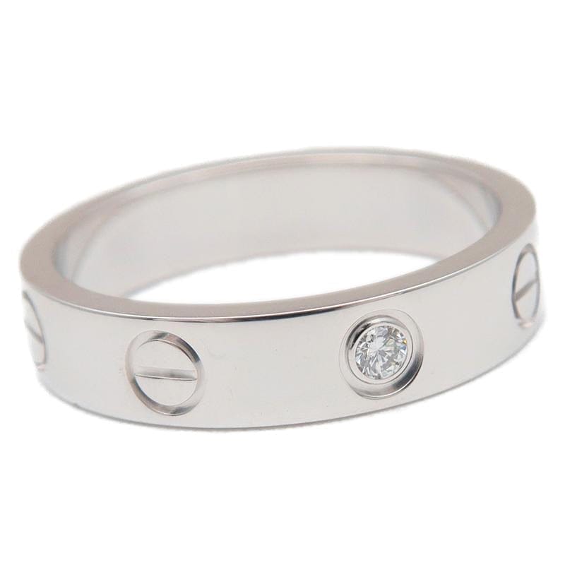 Cartier 1P Diamond 18KT Gold Mini Love Ring