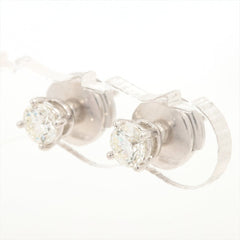 Tiffany & Co. 0.56cts Diamond Solitaire Platinum Ear Studs