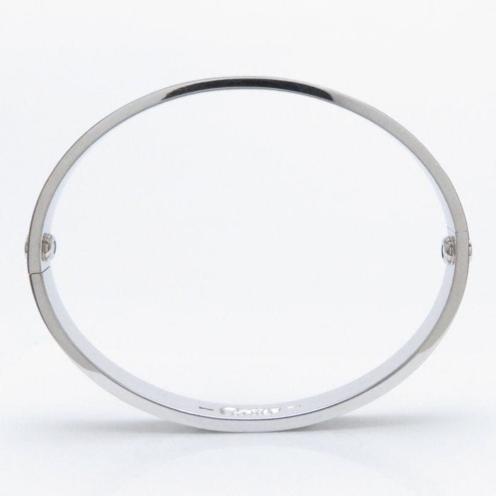 Cartier 18KT White Gold Love Bracelet Size 17 w/ Cert