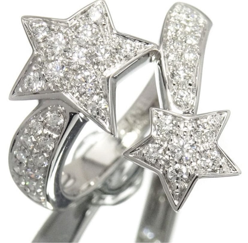 Authentic CHANEL Comete Diamond 18KT Gold Ring